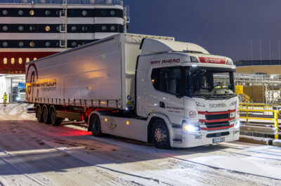 Ahola Transport completed its first fully electric international transport