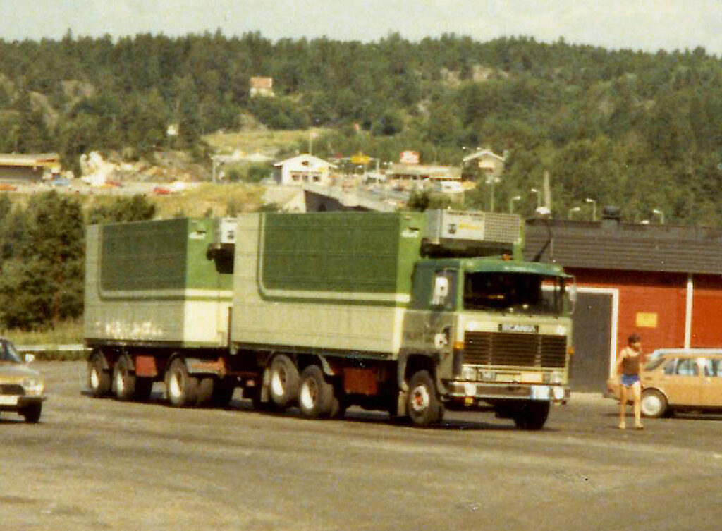 The customs station at Svinesund between Sweden and Norway in 1979.
